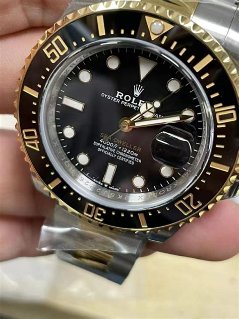 rolex sea dweller replica vs real|rolex sea dweller 43mm price.